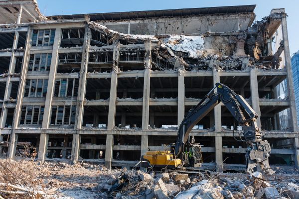 Commercial Building Demolition in Merced