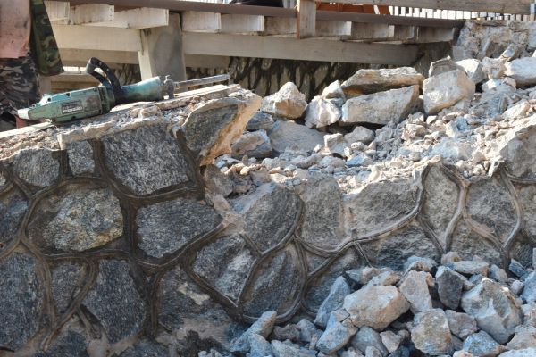 Retaining Wall Demolition in Merced